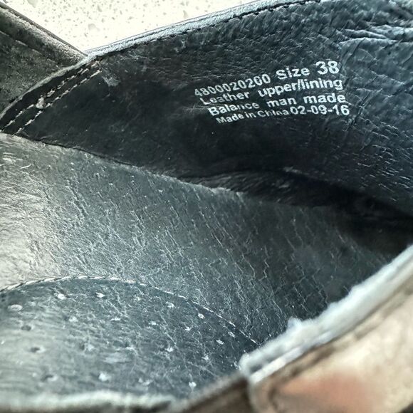 Dansko Tamara Women's Black Leather Slip On Clogs Comfort Casual Shoes Size 38 - Picture 6 of 16